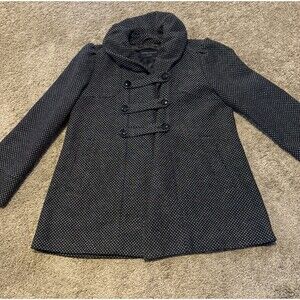 Banana Republic Wool Blend Tweed Coat Women’s Size Petite Medium